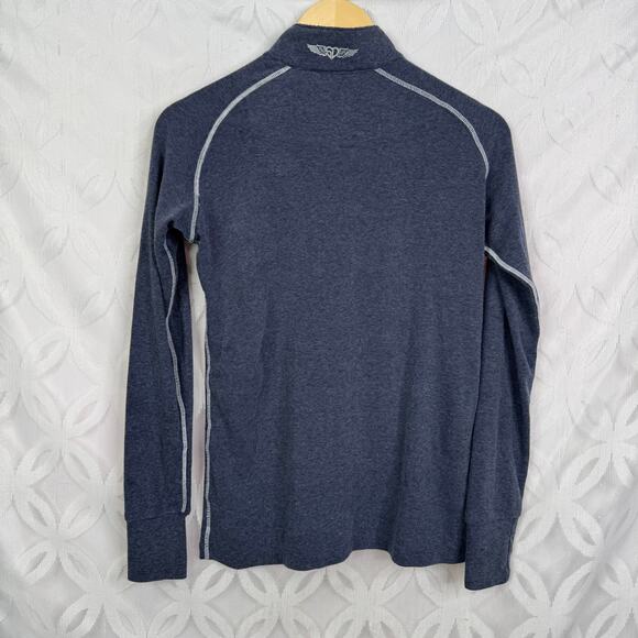 Straight Down Golf Quarter-Zip Pullover Long Sleeve Thumb Holes Size M - Picture 11 of 11